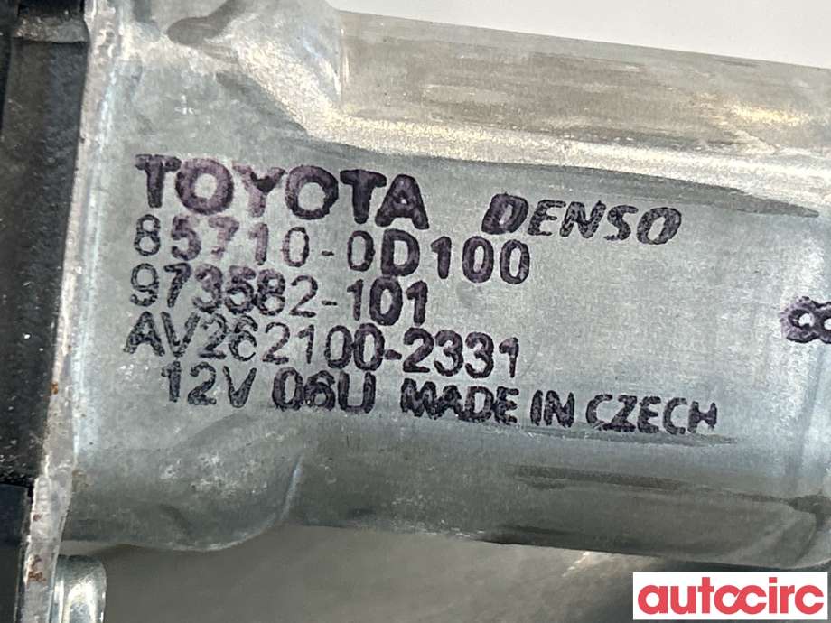 Ruteheis venstre bak til Toyota Yaris 2014-2020 (Type III, Fase 2)  (TOYOTA|698400D220||85710-0D100)