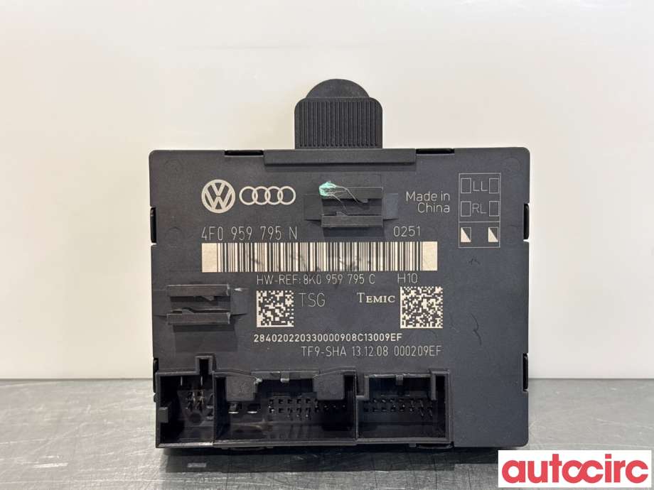 Styreenhet dør venstre foran til Audi A4 2007-2014 (Type IV) (B8) (B8) (AUDI|8K0959795C||4F0959795N)