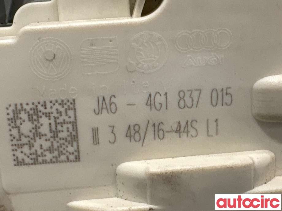 Låsekasse venstre foran til Audi A6 2011-2014 (Type IV, Fase 1) (C7) (C7) (AUDI|4G1837015|)