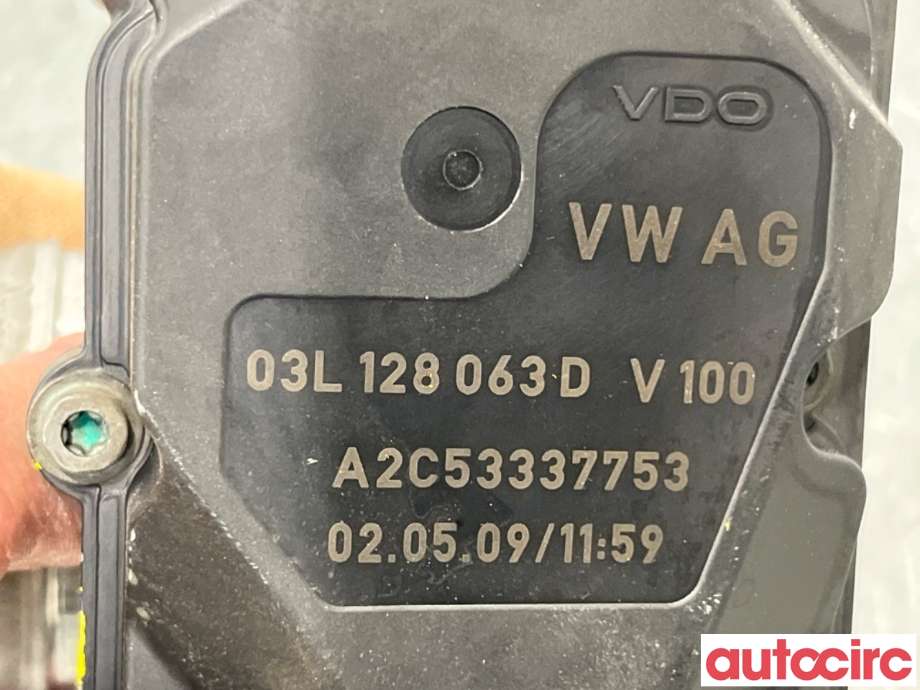 Spjeldhus til Audi Q5 2008-2012 (Type I, Fase 1)  (AUDI|03L128063E|A2C53337753|03L128063AF)