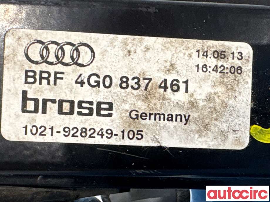 Ruteheis til Audi A6 2011-2014 (Type IV, Fase 1) (C7) (C7) (AUDI|4G0837461|1021-928249-105)