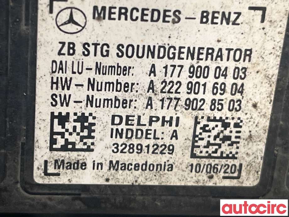 Styreenhet diverse til Mercedes A-Klasse 2018-->> (W177) (W177) (MERCEDES|A1779000403)