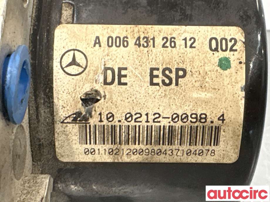 ABS sentral til Mercedes C-Klasse 2007-2011 (Fase 1) (W204) (W204) (MERCEDES|A2044312612|100212-00984)