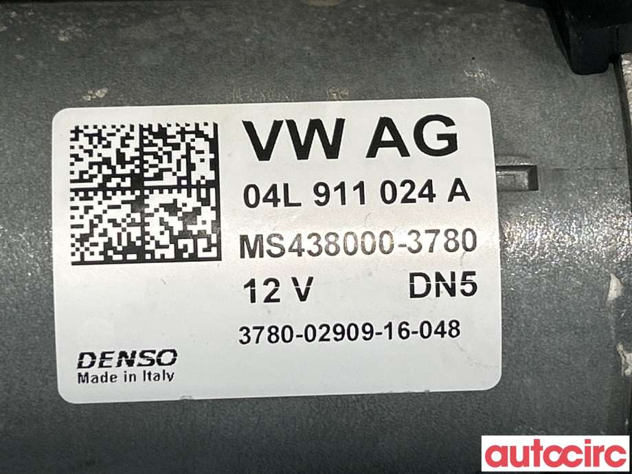 Starter diesel til Audi A4 2015-2019 (Type V, Fase 1) (B9) (B9) (AUDI|04L911024A|MS438000-3780)