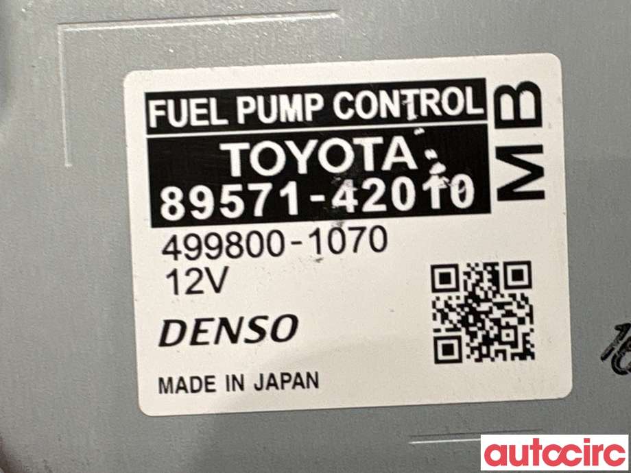 Styreenhet drivstoffpumpe til Toyota RAV4 2019-->> (Type V) (TOYOTA|8957142010|499800-1070|89571-42010)