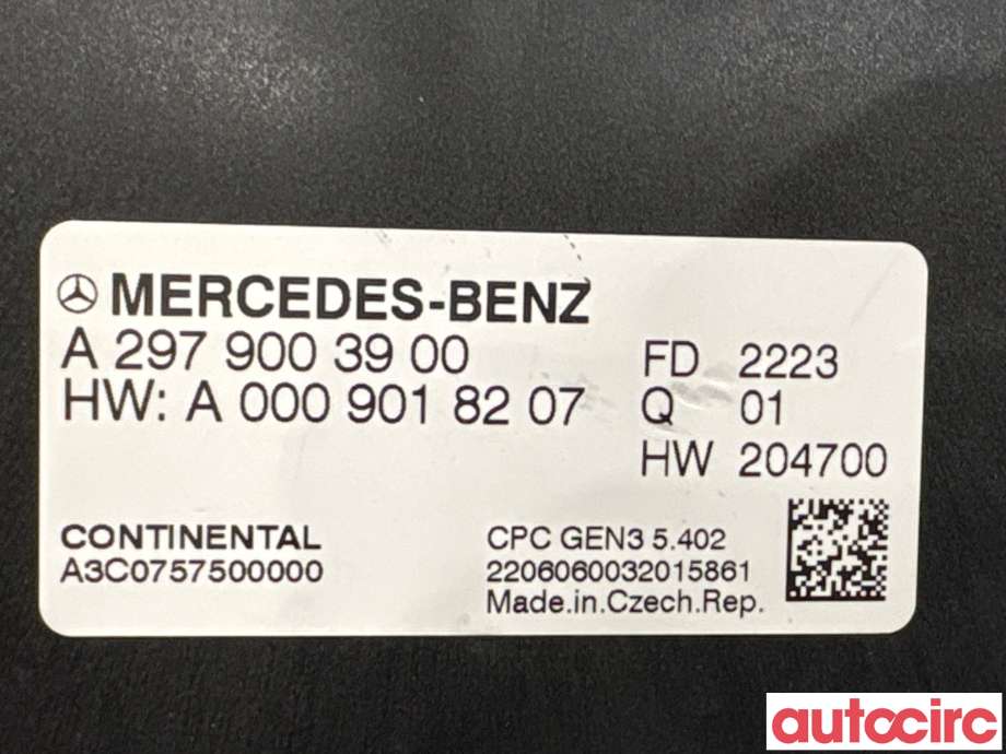 Styreenhet girkasse til Mercedes EQE 2022-->>  (MERCEDES|A2979003900|A3C0757500000)