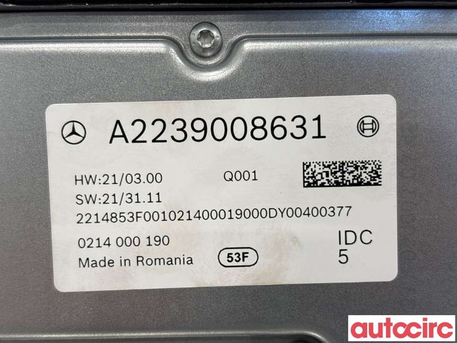 Styreenhet diverse til Mercedes EQE 2022-->> (MERCEDES|A2239008631||A2239000431)