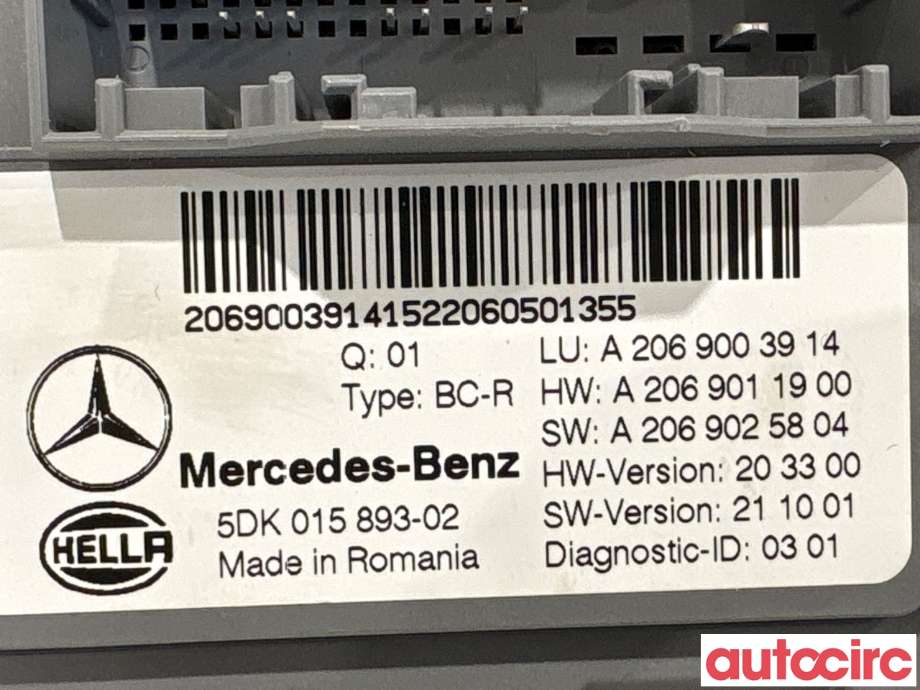 Styreenhet diverse til Mercedes EQE 2022-->> (MERCEDES|A2069003914|5DK015893-02|A2069002118)