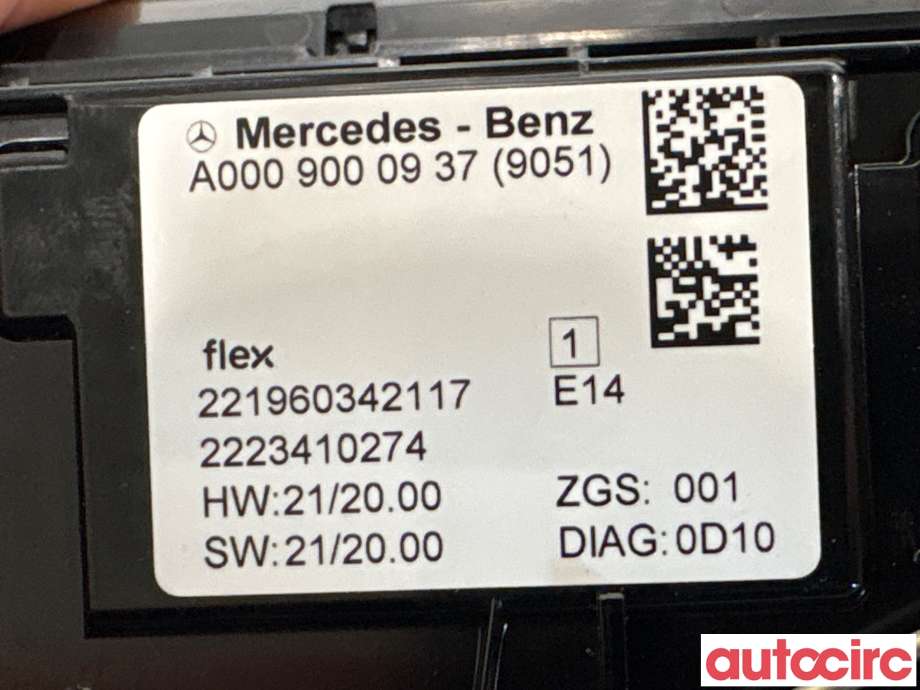 Taklyspanel til Mercedes EQE 2022-->>  (MERCEDES|A0009006240||A0009002245)