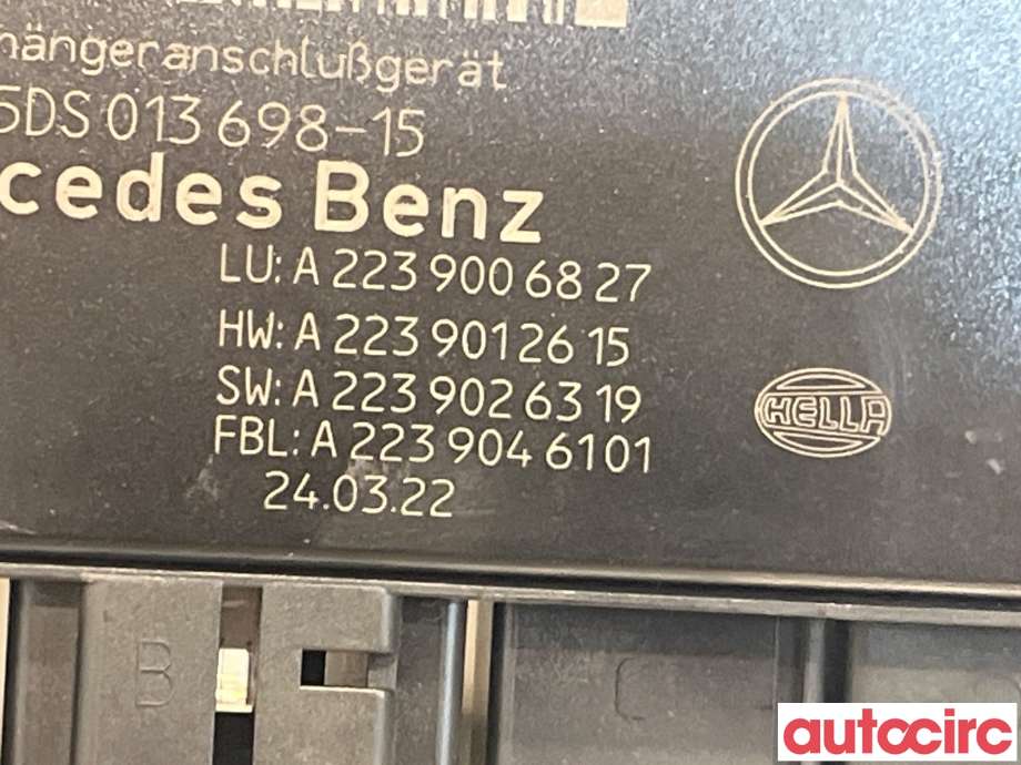 Styreenhet hengerfeste til Mercedes EQE 2022-->> (MERCEDES|A2239006827)