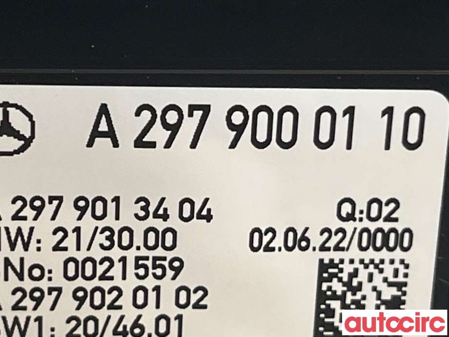 Instrumentpanel til Mercedes EQE 2022-->> (MERCEDES|A2979000110)