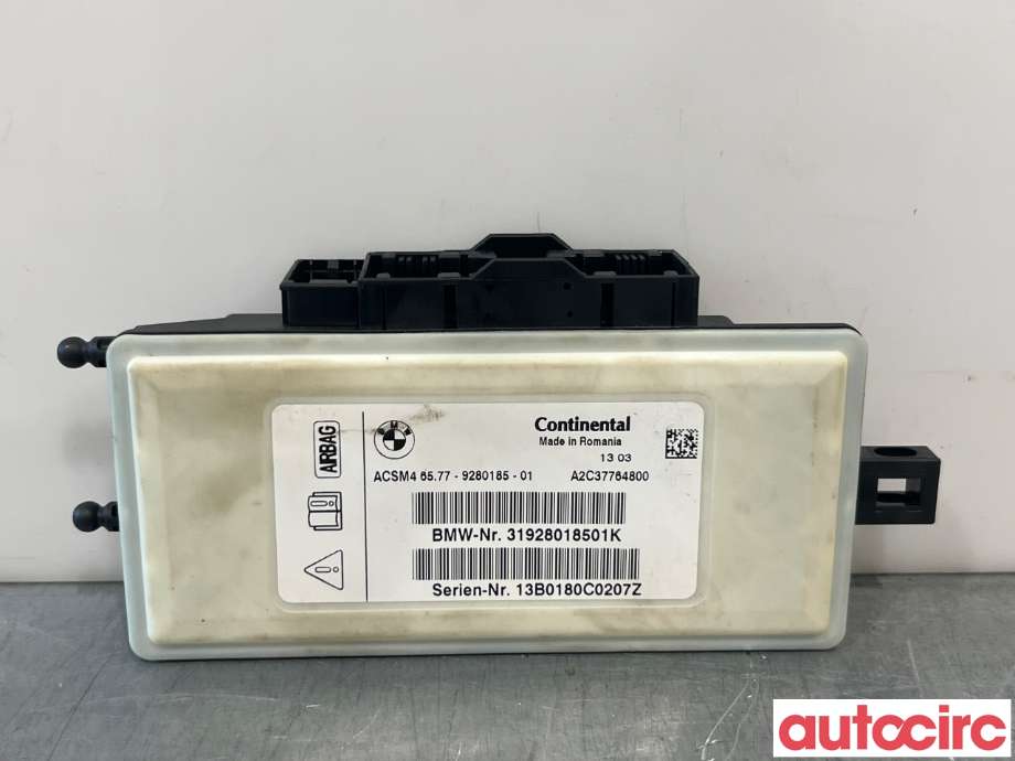 Airbag elektronikk til BMW X3, 2010-2017 (F25) (F25) (BMW|65777911606)