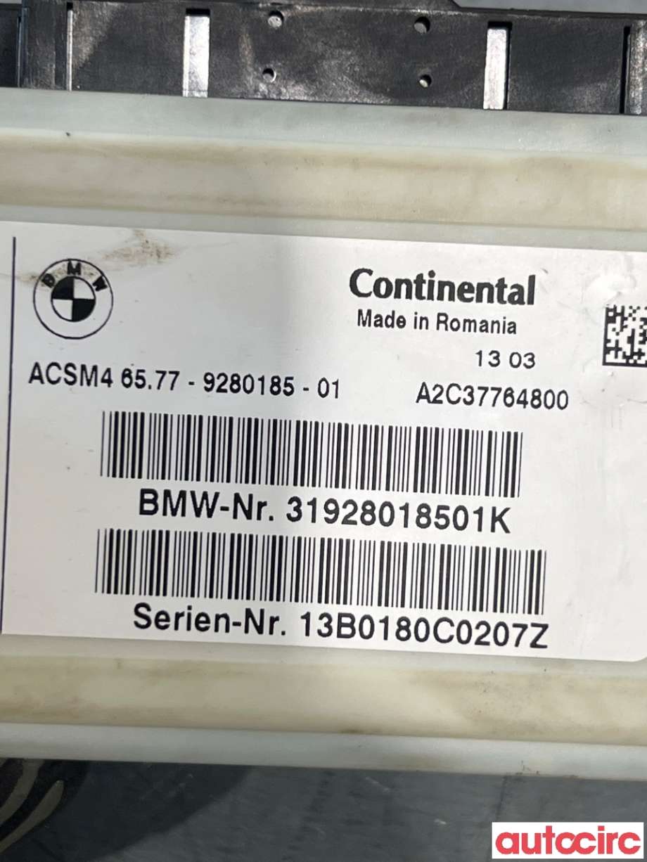 Airbag elektronikk til BMW X3 2010-2017 (F25) (F25) (BMW|65777911606||6577-9280185)