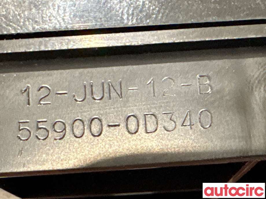 Varmeapparat betjening til Toyota Yaris 2012-2014 (Type III, Fase 1)  (TOYOTA|559000D340C0||55900-0D340)