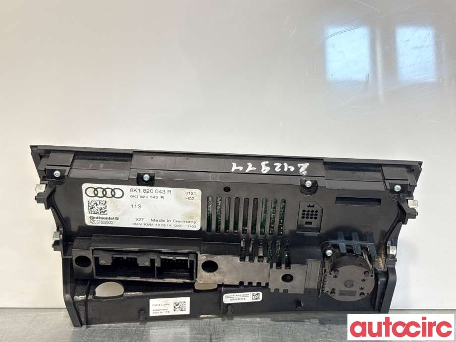 Varmeapparat betjening til Audi A4 2007-2014 (Type IV) (B8) (B8) (AUDI|8K1820043AG|A2C37832500|8K1820043AT)