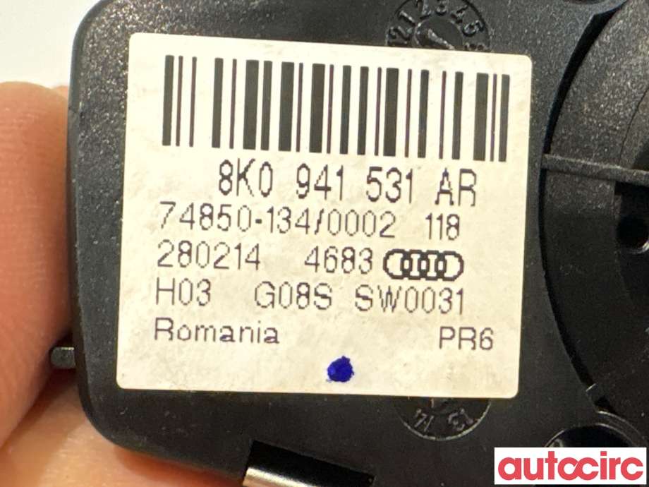 Bryter lys til Audi A4 2007-2014 (Type IV) (B8) (B8) (AUDI|8K0941531AR|74850-135)