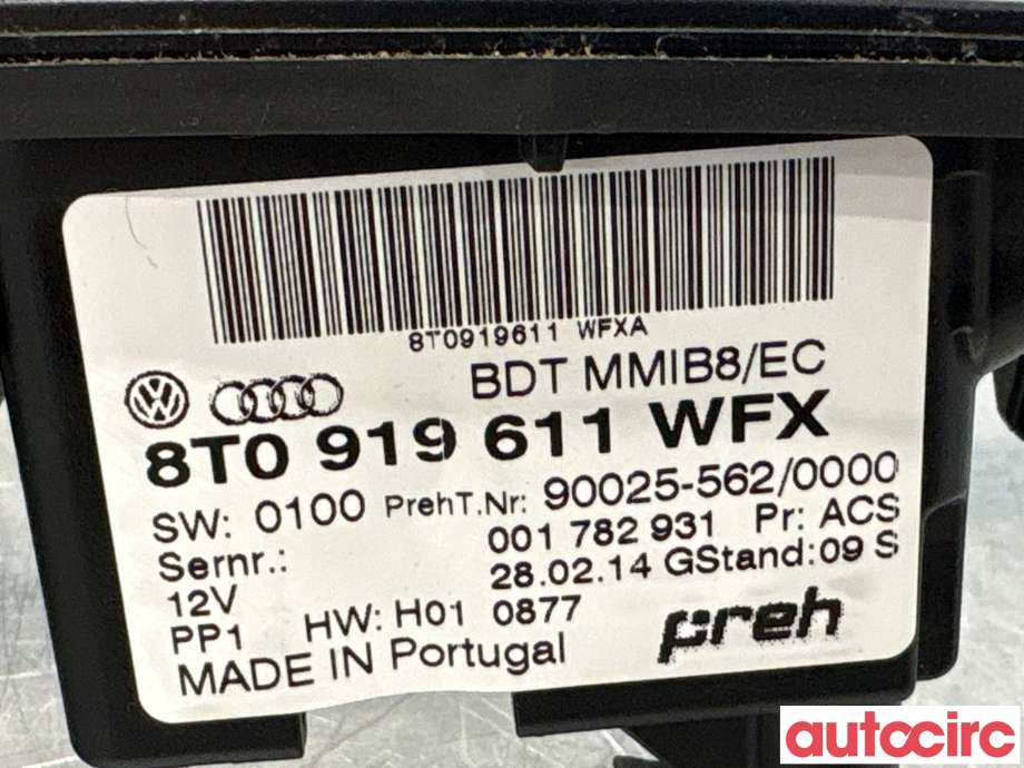 Diverse deler til Audi A4 2007-2014 (Type IV) (B8) (B8) (AUDI|8T0919611|90025-562)