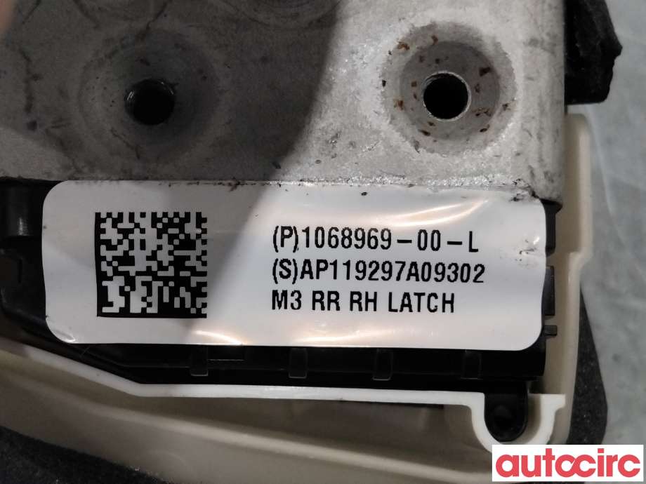 Låsekasse høyre bak til Tesla Model 3 2018-2023 (Fase 1)  (TESLA|1068969-00-L|)
