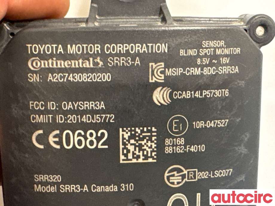 Sensor radar til Toyota C-HR 2016-->>  (TOYOTA|88162F4010||88162F4011)