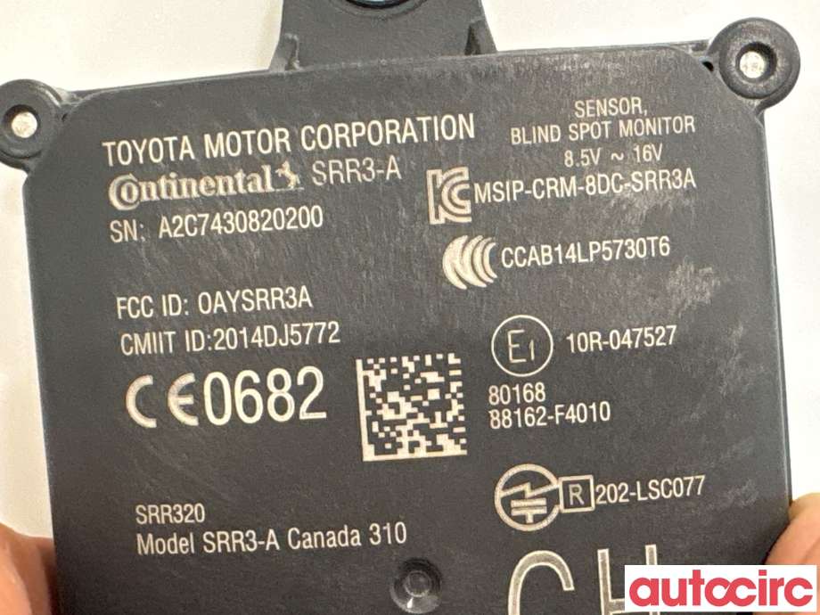 Sensor radar til Toyota C-HR 2016-->> (TOYOTA|88162F4010||88162F4011)