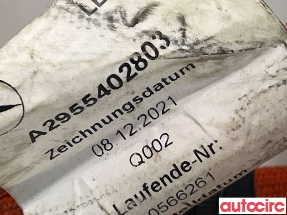 Kabel høy volt (HV) hybrid til Mercedes EQE 2022-->>  (MERCEDES|A2955402803)