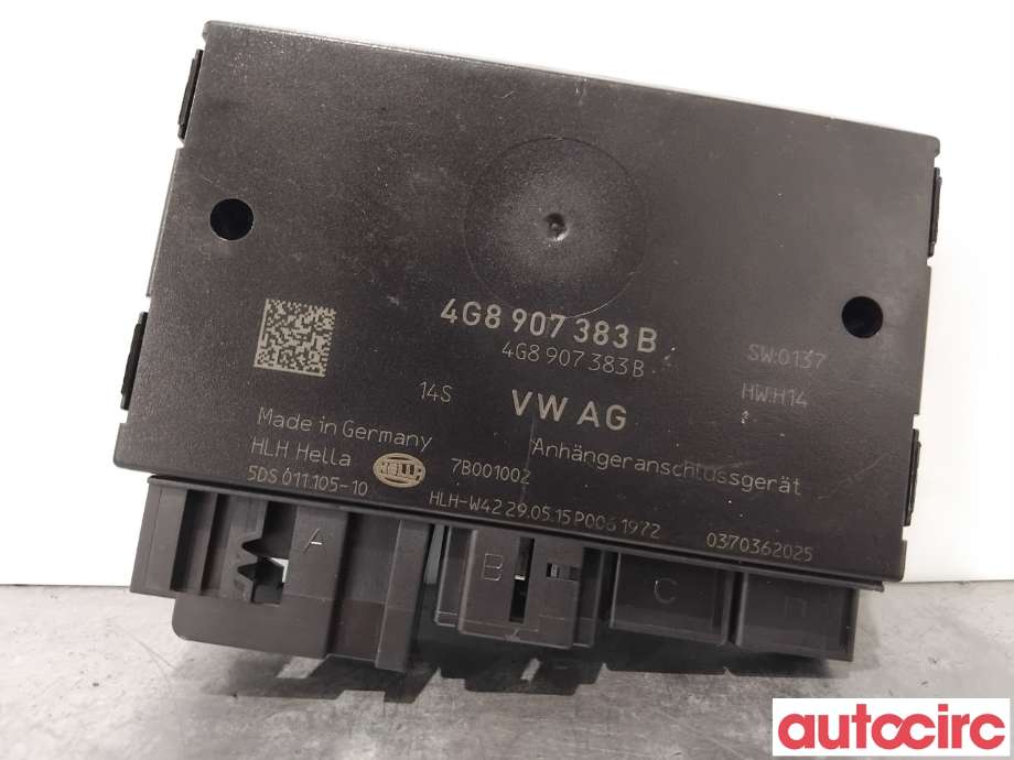 Styreenhet hengerfeste til Audi A6, Allroad, 2015-2019 (Type III, Fase 2) (C7) (C7) (AUDI|4G8907383B)