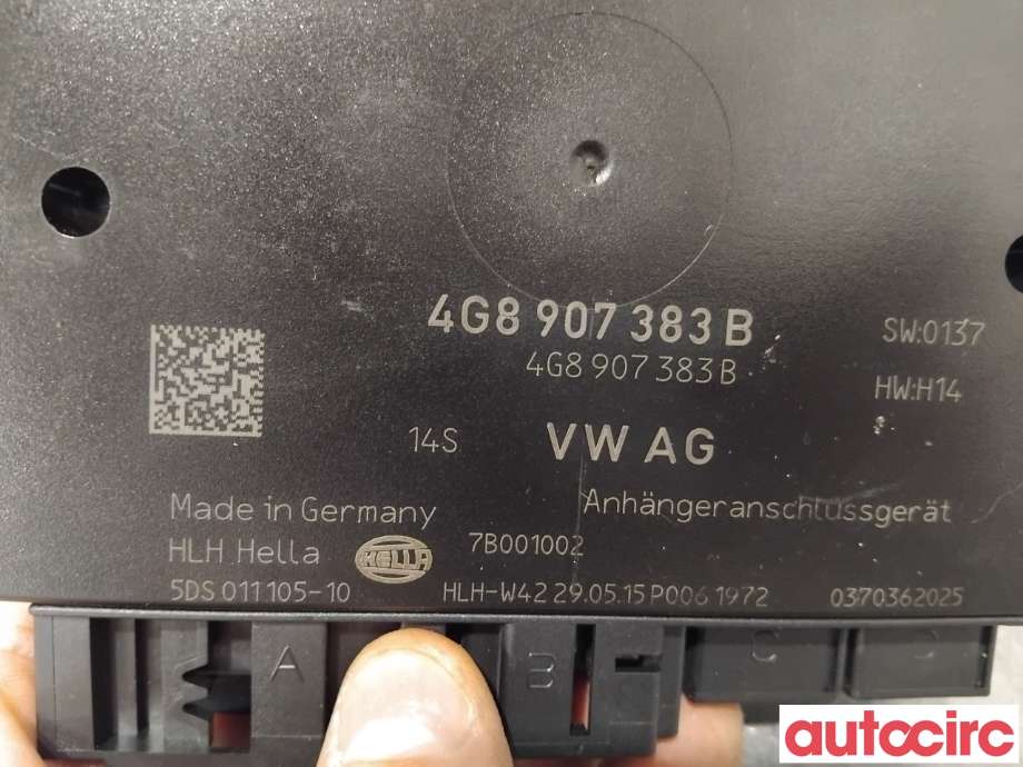 Styreenhet hengerfeste til Audi A6, Allroad 2015-2019 (Type III, Fase 2) (C7) (C7) (AUDI|4G8907383B|5DS011105-10)