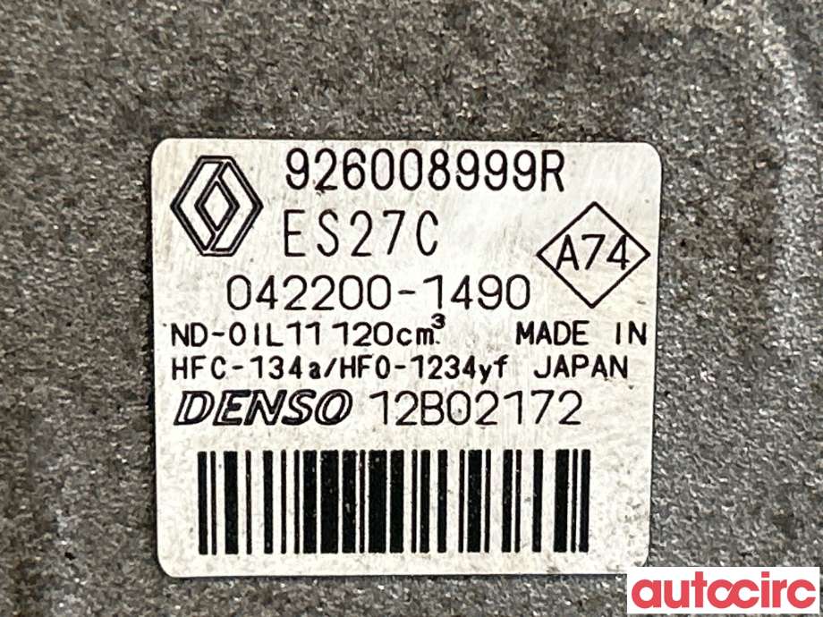 Aircondition kompressor til Renault Kangoo 2008-2021 (Type II) (RENAULT|926008999R|042200-1490)