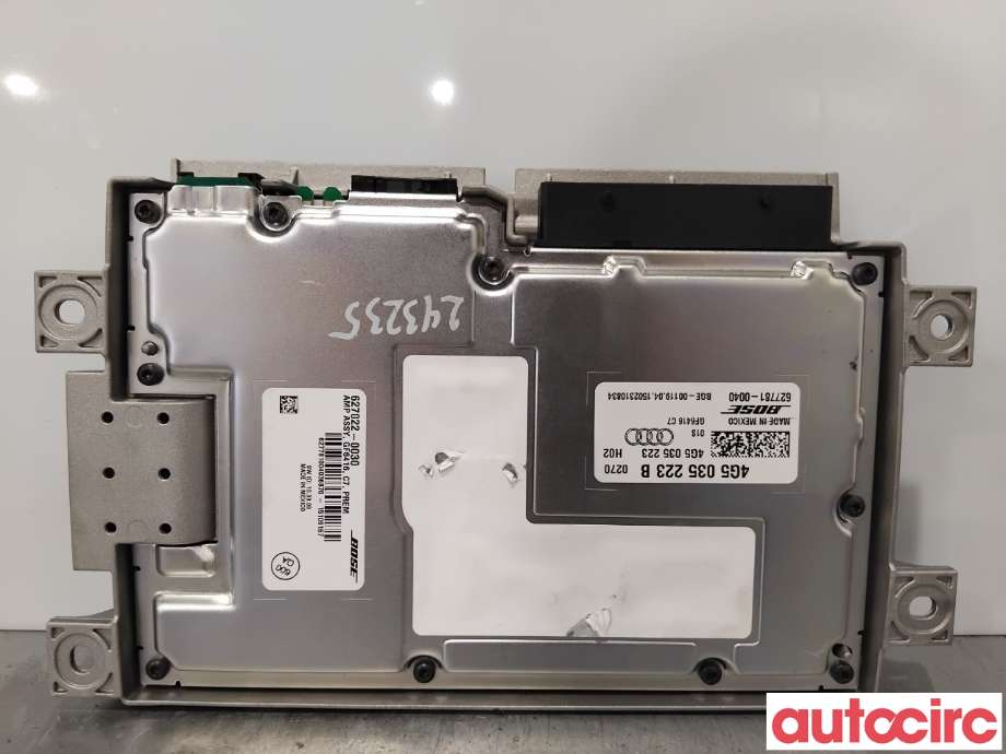 Bilstereo forsterker til Audi A6, Allroad 2015-2019 (Type III, Fase 2) (C7) (C7) (AUDI|4G0035223B|627781-0040|4G5035223B)