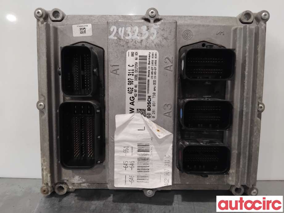 Styreenhet motor til Audi A6, Allroad, 2015-2019 (Type III, Fase 2) (C7) (C7) (AUDI|4G2907311C)