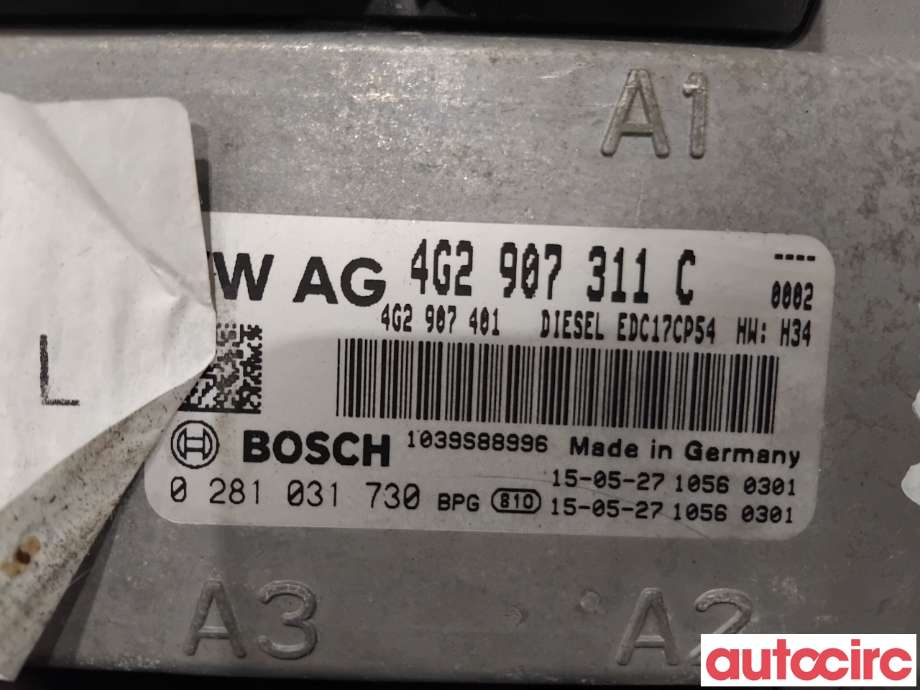 Styreenhet motor til Audi A6, Allroad 2015-2019 (Type III, Fase 2) (C7) (C7) (AUDI|4G2907311C|0281031730)