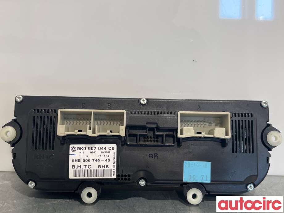 Varmeapparat betjening til VW Tiguan 2011-2016 (Type I, Fase 2) (VOLKSWAGEN|5K0907044EC|5K0907044CB)