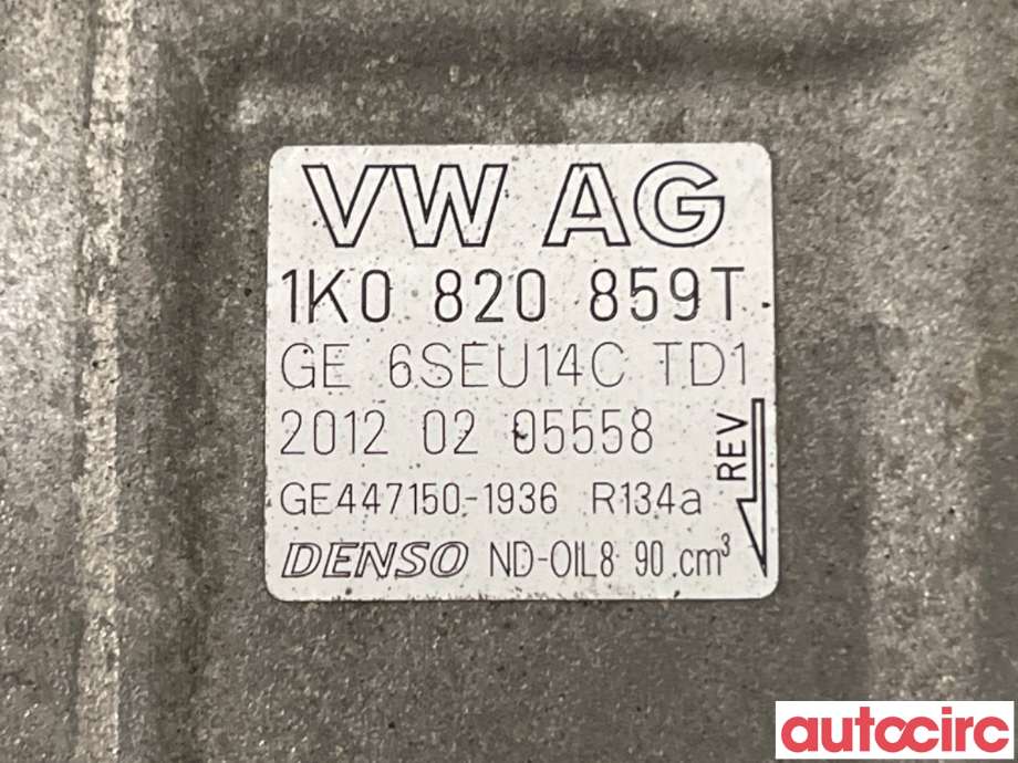 Aircondition kompressor til VW Golf VI 2008-2012  (VOLKSWAGEN|1K0820859TX|447150-1936|1K0820859T)