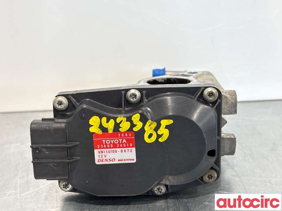 EGR-ventil til Toyota RAV4 2013-2015 (Type IV, Fase 1)  (TOYOTA|2580026010|VN150100-0072|25800-26010)