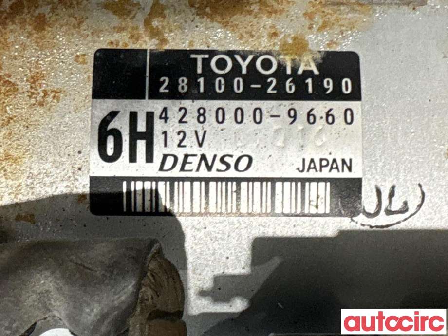 Starter diesel til Toyota RAV4 2013-2015 (Type IV, Fase 1) (TOYOTA|2810026190|428000-9660|2810026191)