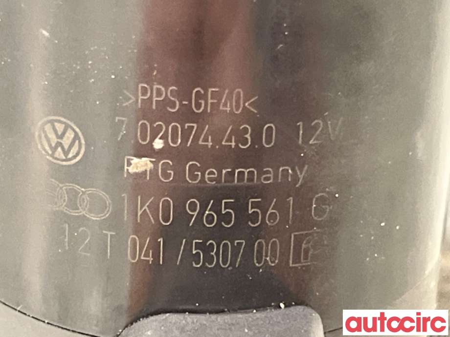 Sirkulasjonspumpe til VW Golf VI 2008-2012  (VOLKSWAGEN|1K0965561G|702074430)