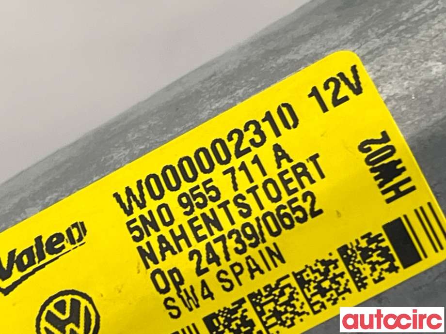 Viskermotor bakrute til VW Tiguan 2011-2016 (Type I, Fase 2)  (VOLKSWAGEN|5N0955711A)