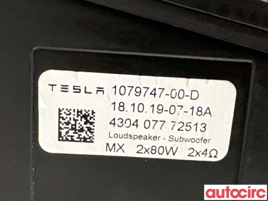 Bilstereo høyttaler til Tesla Model 3 2018-2023 (Fase 1) (TESLA|1079747-00-D|)
