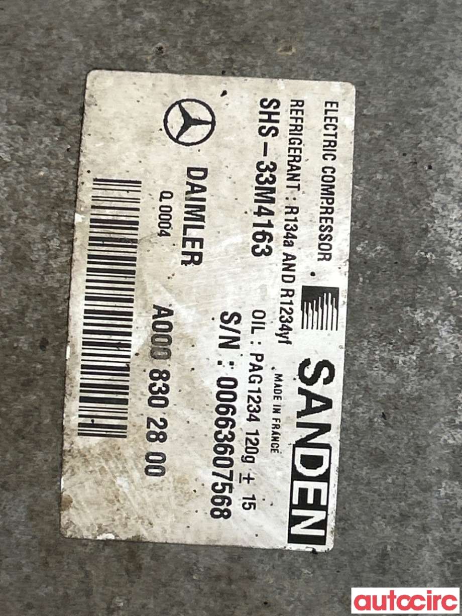 Aircondition kompressor til Mercedes C-Klasse 2014-2018 (Fase 1) (W205) (W205) (MERCEDES|A0008305600|SHS-33M4163|A0008302800)
