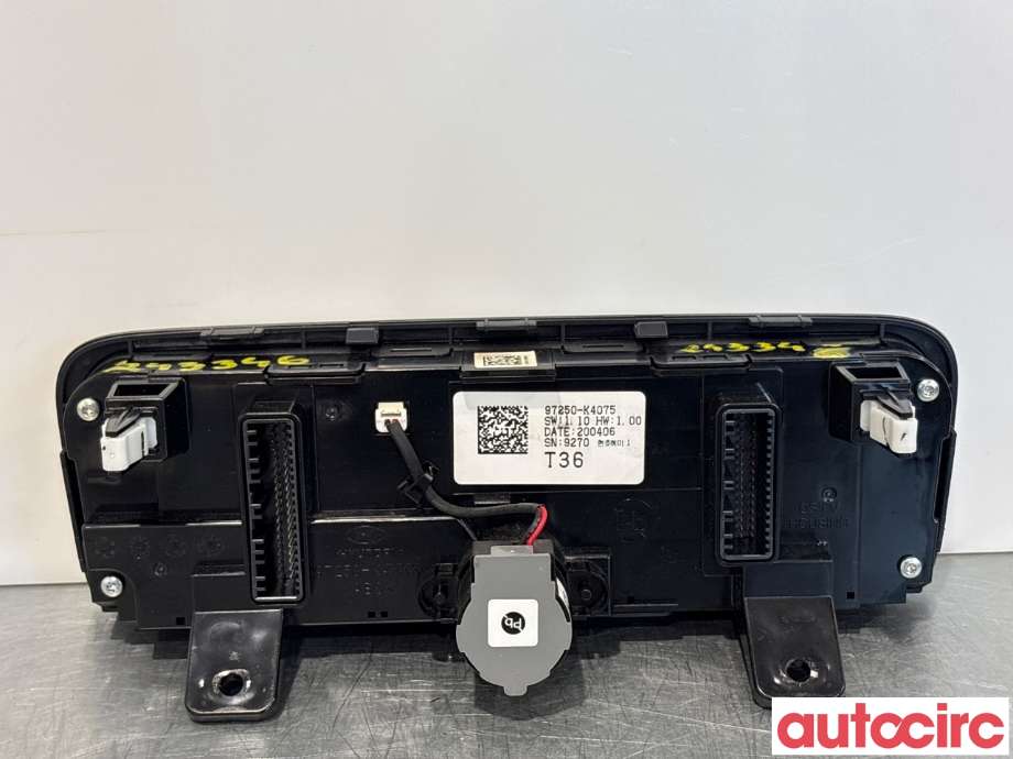 Varmeapparat betjening til Hyundai Kona 2017-2021 (Type I, Fase 1) (HYUNDAI|97250K4075SPS||97250-K4075)