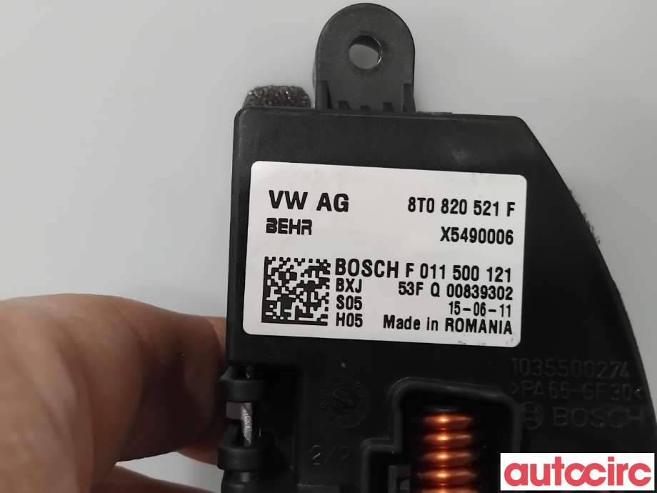 Varmeapparat motstand til Audi Q5 2012-2017 (Type I, Fase 2)  (AUDI|8T0820521G|F011500121|8T0820521F)