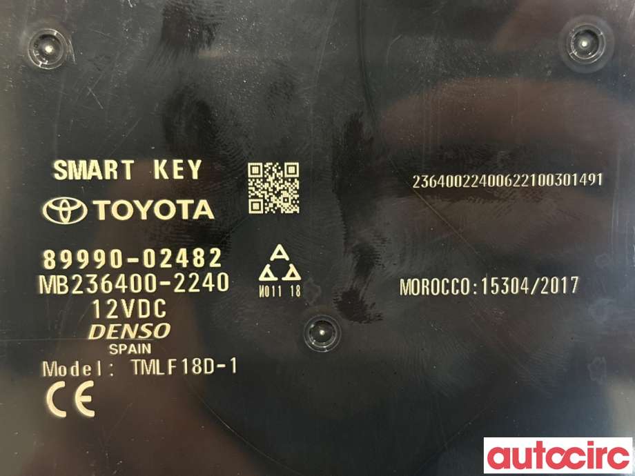 Styreenhet nøkkelfri/keyless til Toyota Corolla 2019-->>  (TOYOTA|899H002062|MB236400-2240|89990-02482)