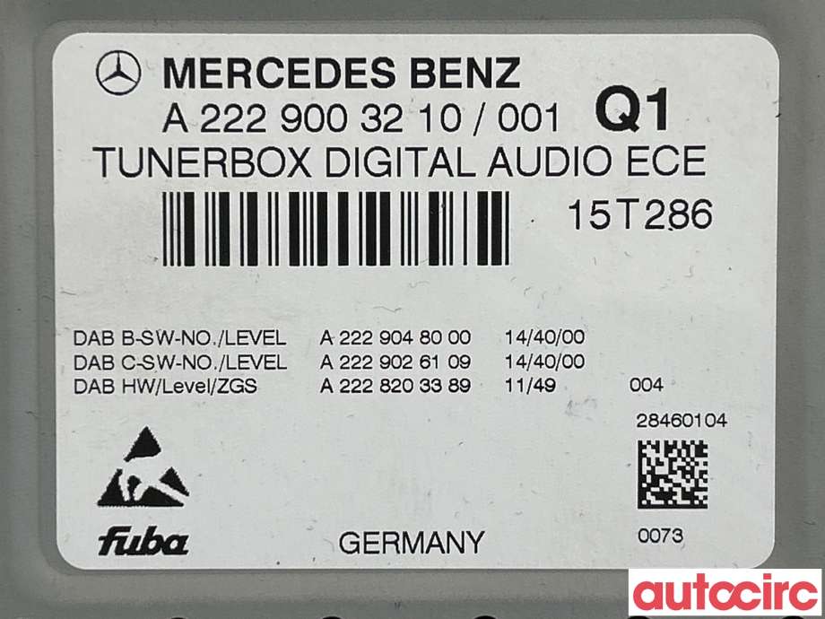 Bilstereo diverse til Mercedes C-Klasse 2014-2018 (Fase 1) (W205) (W205) (MERCEDES|A2229008911||A2229003210)