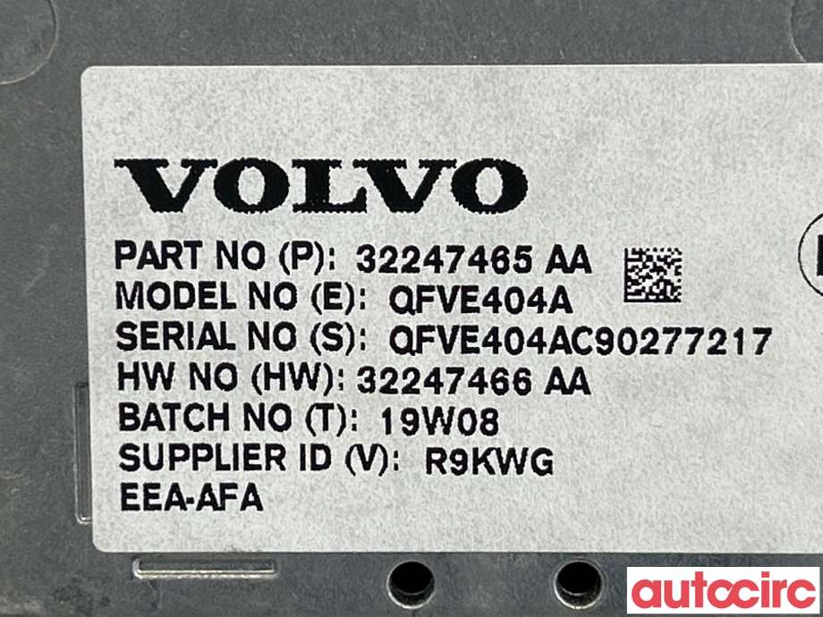 Instrument kjørecomputer til Volvo V90 / V90 CC / S90 2016-->> (VOLVO|36010560|QFVE404A|32247465)