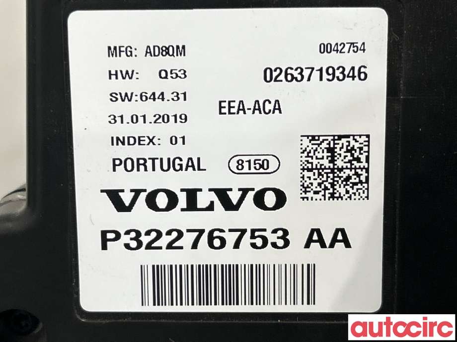 Instrumentpanel til Volvo V90 / V90 CC / S90 2016-->>  (VOLVO|36013033|0263719346|32276753)
