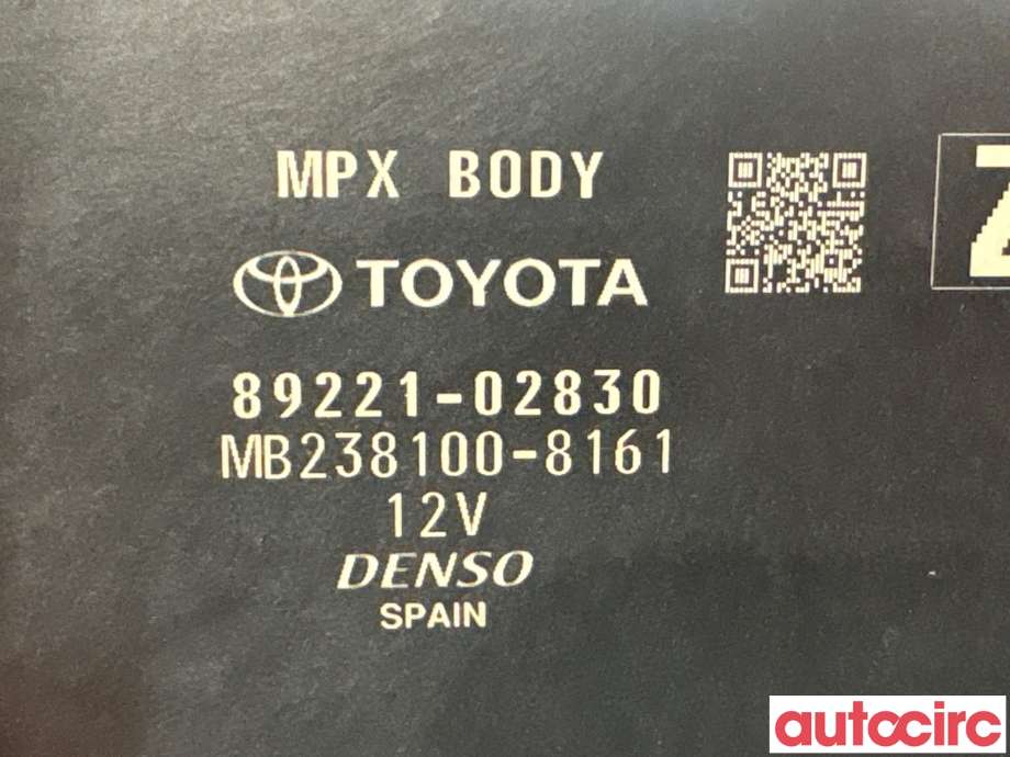Styreenhet diverse til Toyota Corolla 2019-->> (TOYOTA|8922002Q60|MB238100-8161|89221-02830)