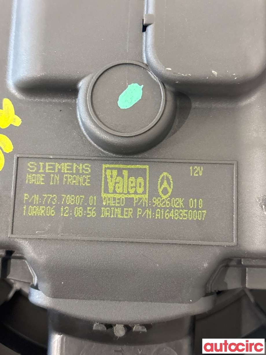 Varmeapparat motor til Mercedes R-Klasse 2006-2013 (W251) (W251) (MERCEDES|A1648350307||A1648350507)