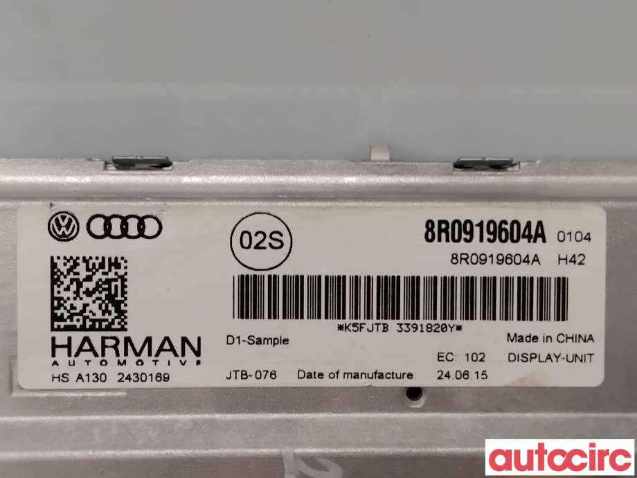 Instrument kjørecomputer til Audi Q5 2012-2017 (Type I, Fase 2)  (AUDI|8R0919604A|HSA130)