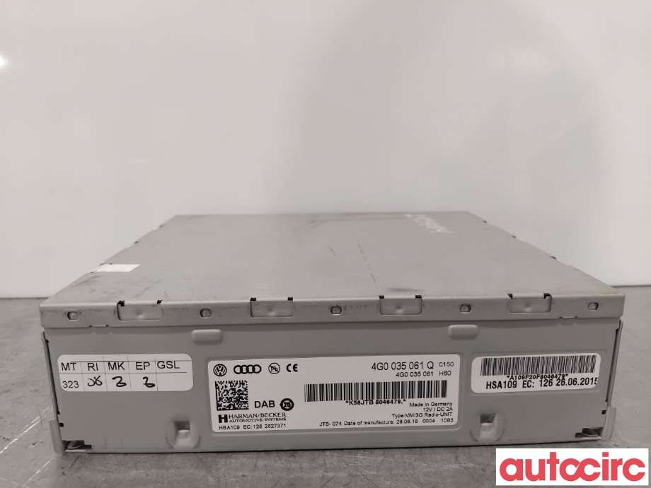 Bilstereo til Audi Q5 2012-2017 (Type I, Fase 2) (AUDI|4G0035061Q|HBA109)