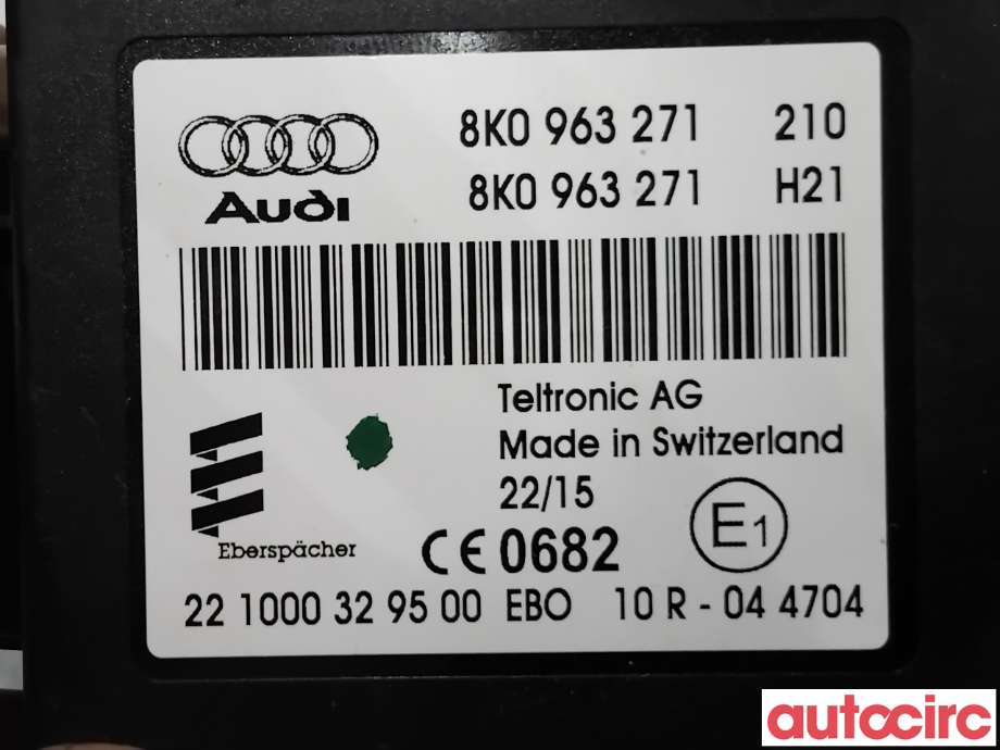 Styreenhet diverse til Audi Q5 2012-2017 (Type I, Fase 2)  (AUDI|8K0963271|)